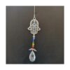 Dije colgante para automóvil azul mal de ojo Hamsa_3