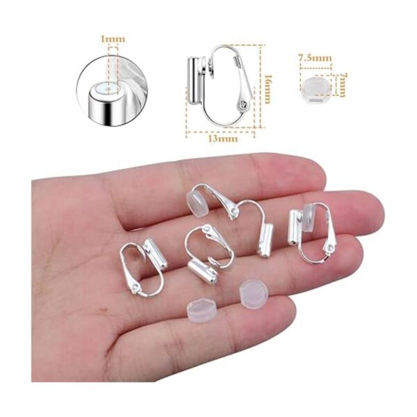 16 piezas de convertidores de aretes con clip parte