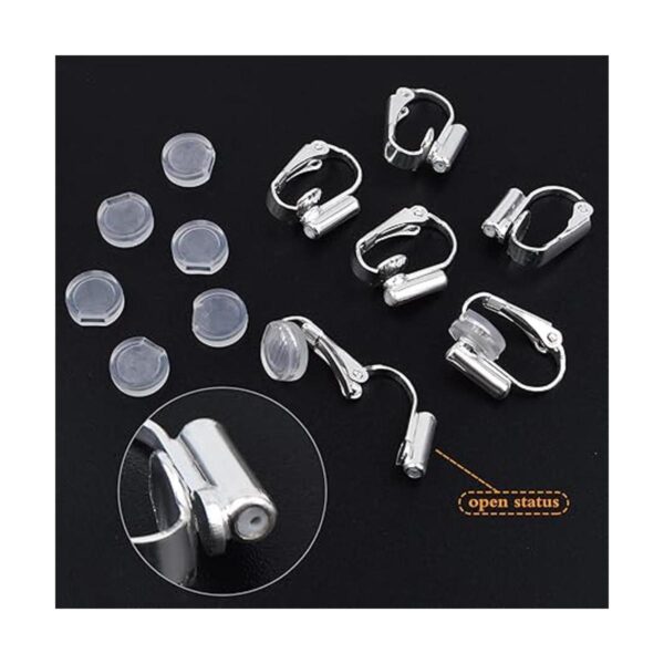 16 piezas de convertidores de aretes con clip parte