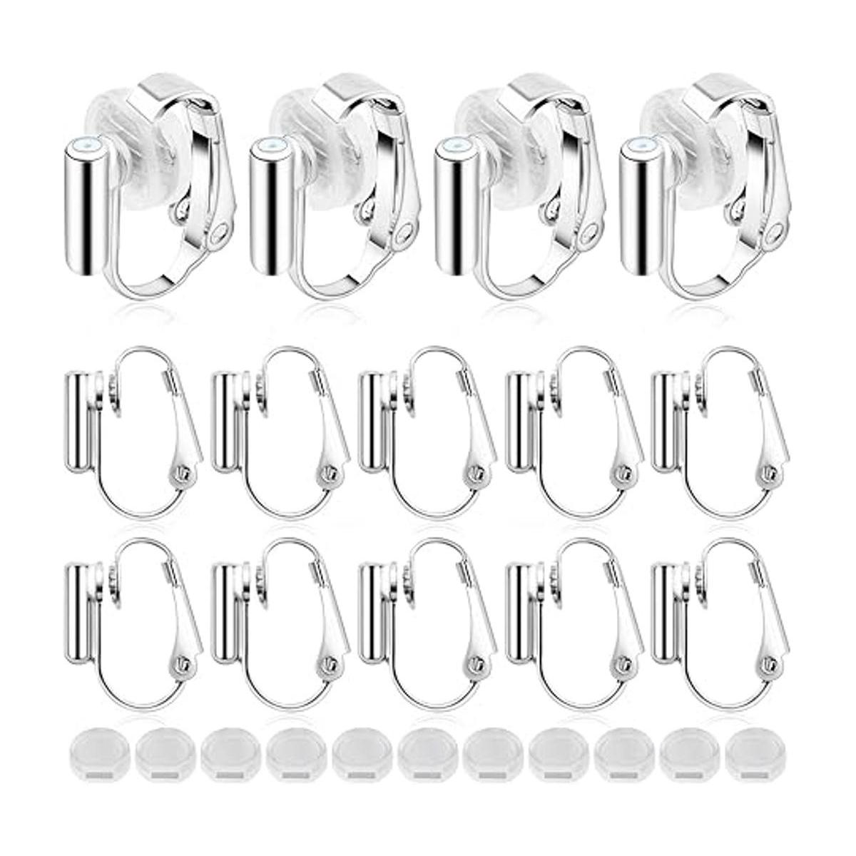 16 piezas de convertidores de aretes con clip parte