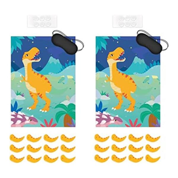 Pin The Tail On The Dinosaur Game Juego de 2 juegos de_1