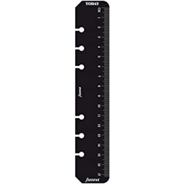 Filofax Personal Negro regla b133609_1