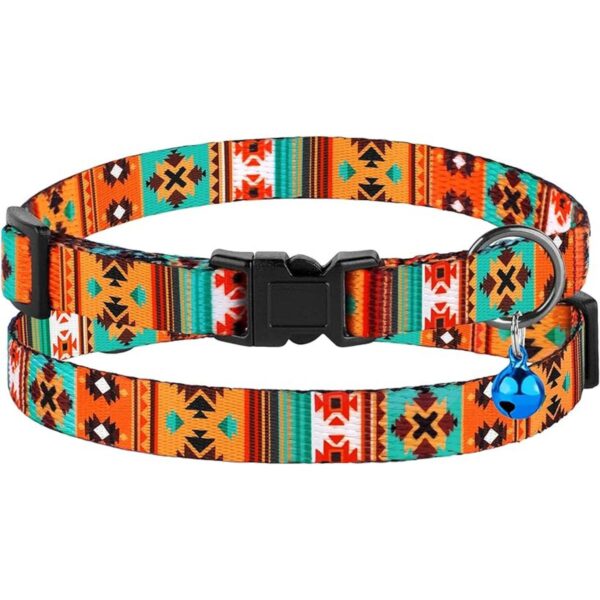 Collar de gato Breakaway 2 piezas con patrón ajustable