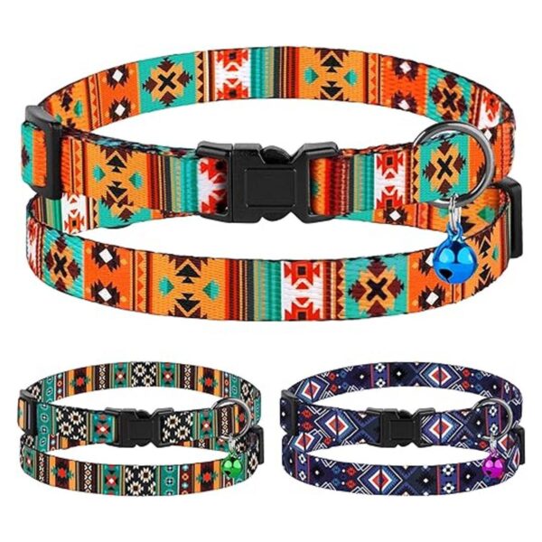 Collar de gato Breakaway 2 piezas con patrón ajustable