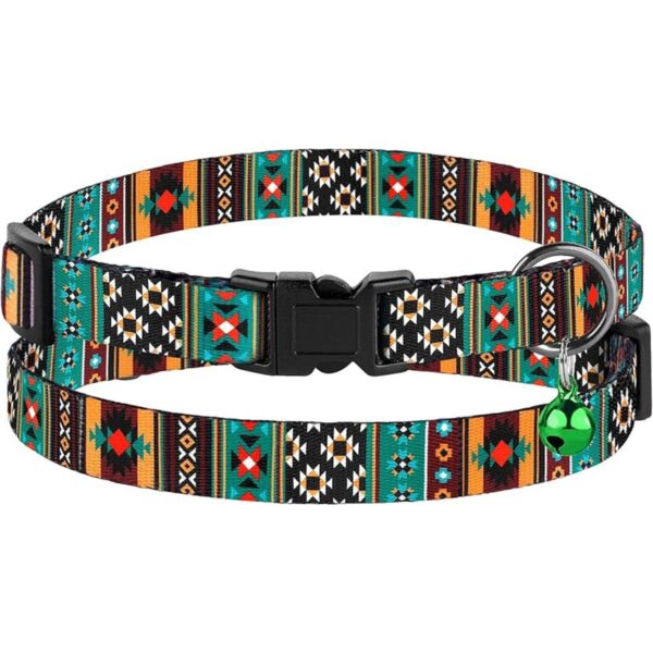 Collar de gato Breakaway 2 piezas con patrón ajustable