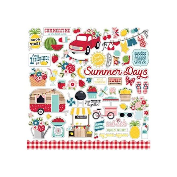 Echo Park Paper Company Adhesivo decorativo con texto en_1
