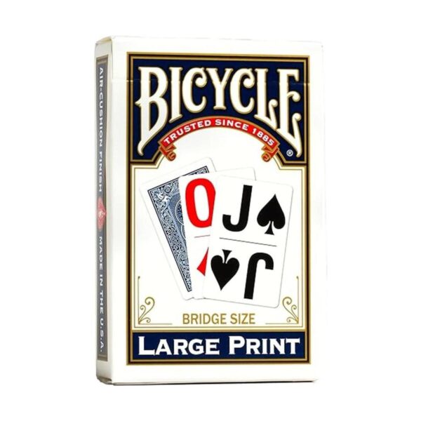 Bicycle Cartas de juego con estampado grande el color_2