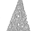 rbol de Navidad con estrellas de metal troqueles de_2