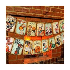 Decoración navideña de Halloween pancarta colgante de_1