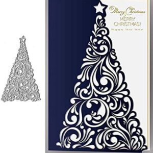 rbol de Navidad con estrellas de metal troqueles de_1
