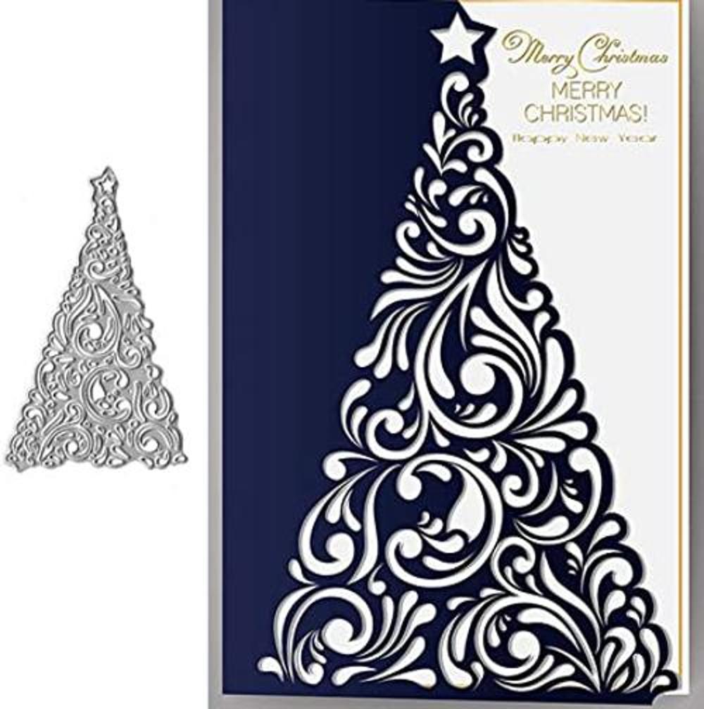 rbol de Navidad con estrellas de metal troqueles de