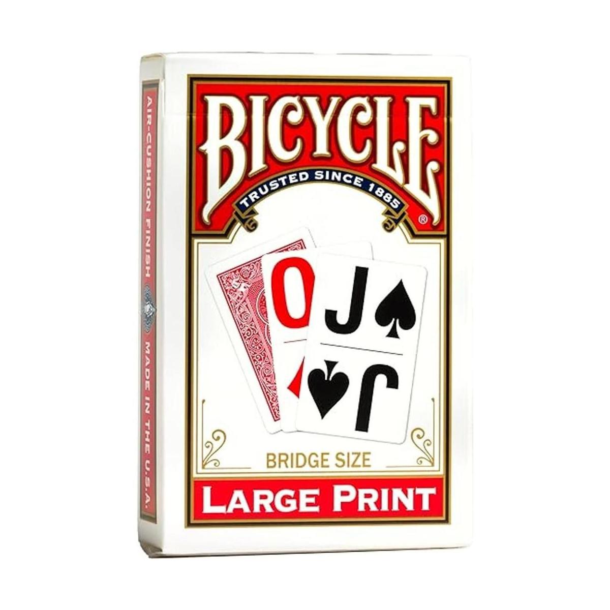 Bicycle Cartas de juego con estampado grande el color
