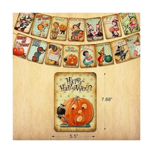 Decoración navideña de Halloween pancarta colgante de_3
