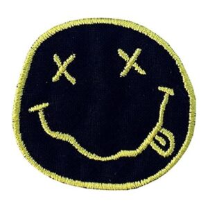 LUXPA Nirvana Smiley Parche bordado de alta calidad para_1