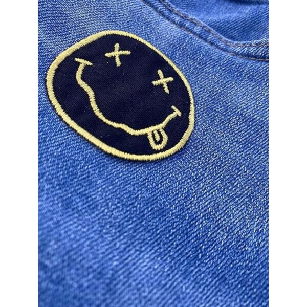 LUXPA Nirvana Smiley Parche bordado de alta calidad para_4