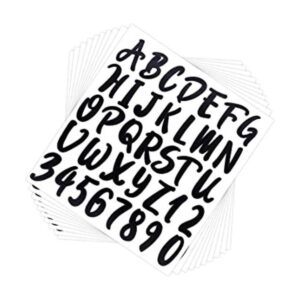 360 piezas de 10 hojas de calcomanías de letras Vinly de 2