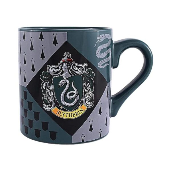 Silver Buffalo Harry Potter Slytherin House Crest taza de_1
