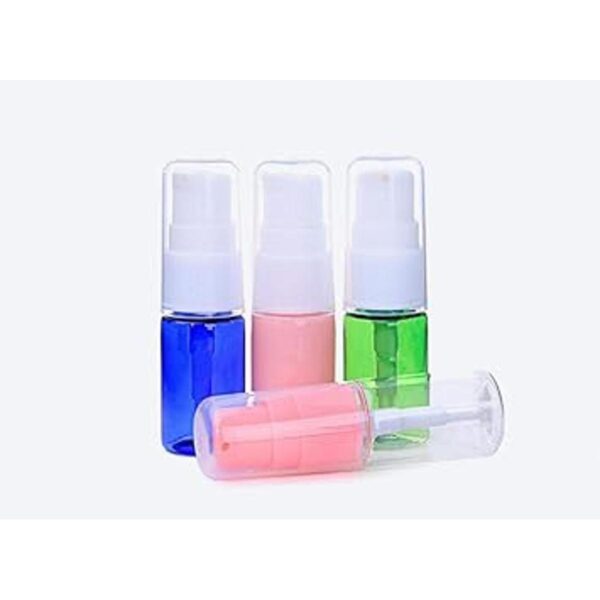 12 botellas vacías de plástico azul sin BPA 0.3 fl oz_4