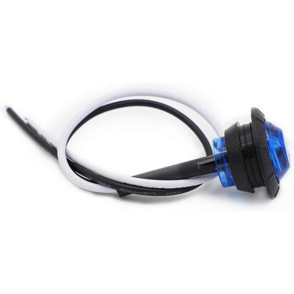 10 piezas TMH34 pulgadas Mini Redondo Azul LED Indicador_2