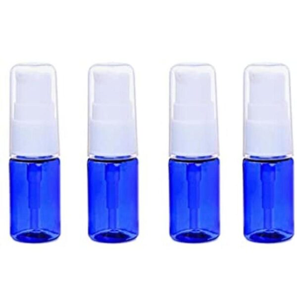 12 botellas vacías de plástico azul sin BPA 0.3 fl oz_1
