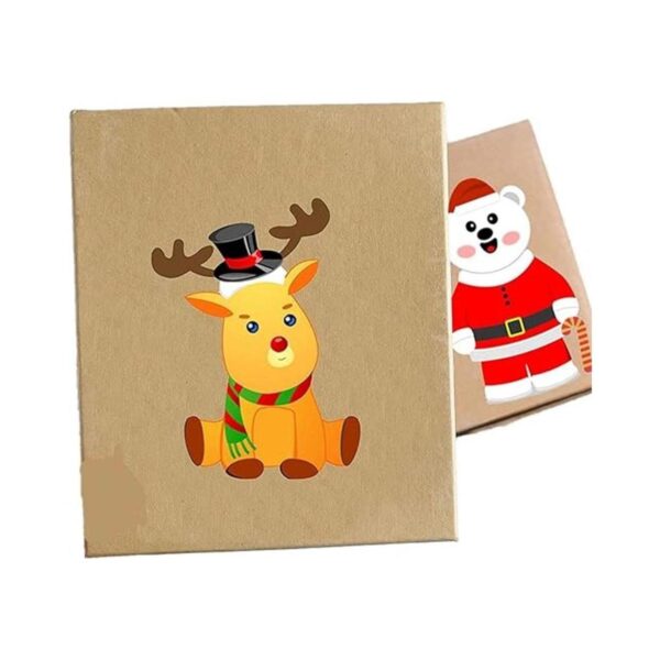Haz tus propias calcomanías de Navidad para niños