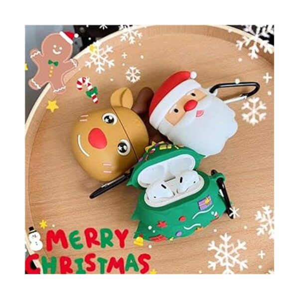 ICIRencontrer 3D Cute Christmas Gifts Funda para Airpods