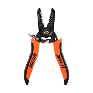 DIFFLIFE 1022 AWG Herramienta de pelacables y herramienta