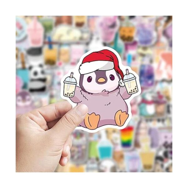 Boba 105 calcomanías kawaii para té de burbujas_4