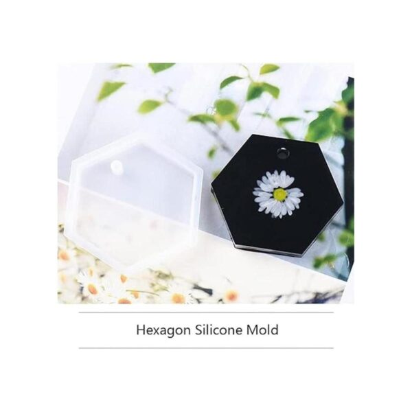 Nifocc Llavero hexagonal de silicona con forma de_4