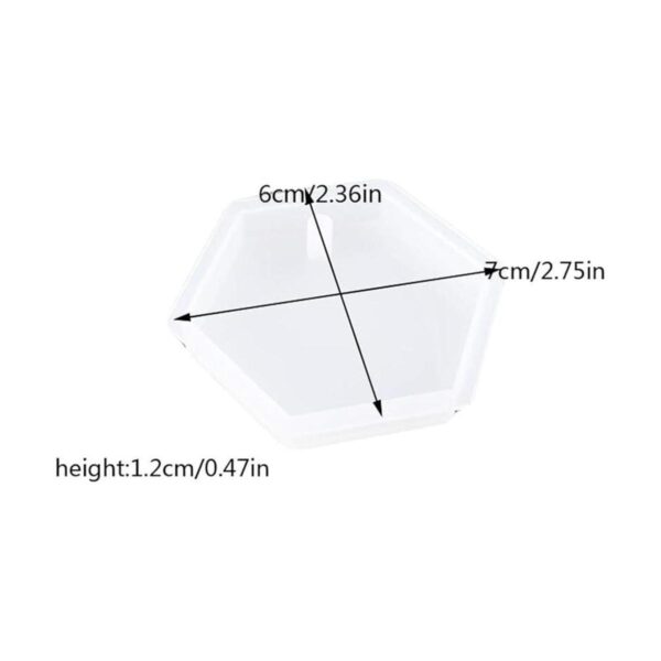 Nifocc Llavero hexagonal de silicona con forma de_2
