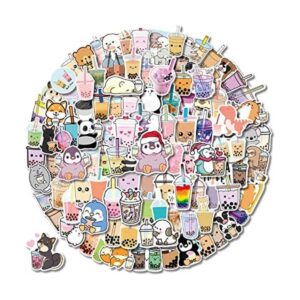 Boba 105 calcomanías kawaii para té de burbujas_1