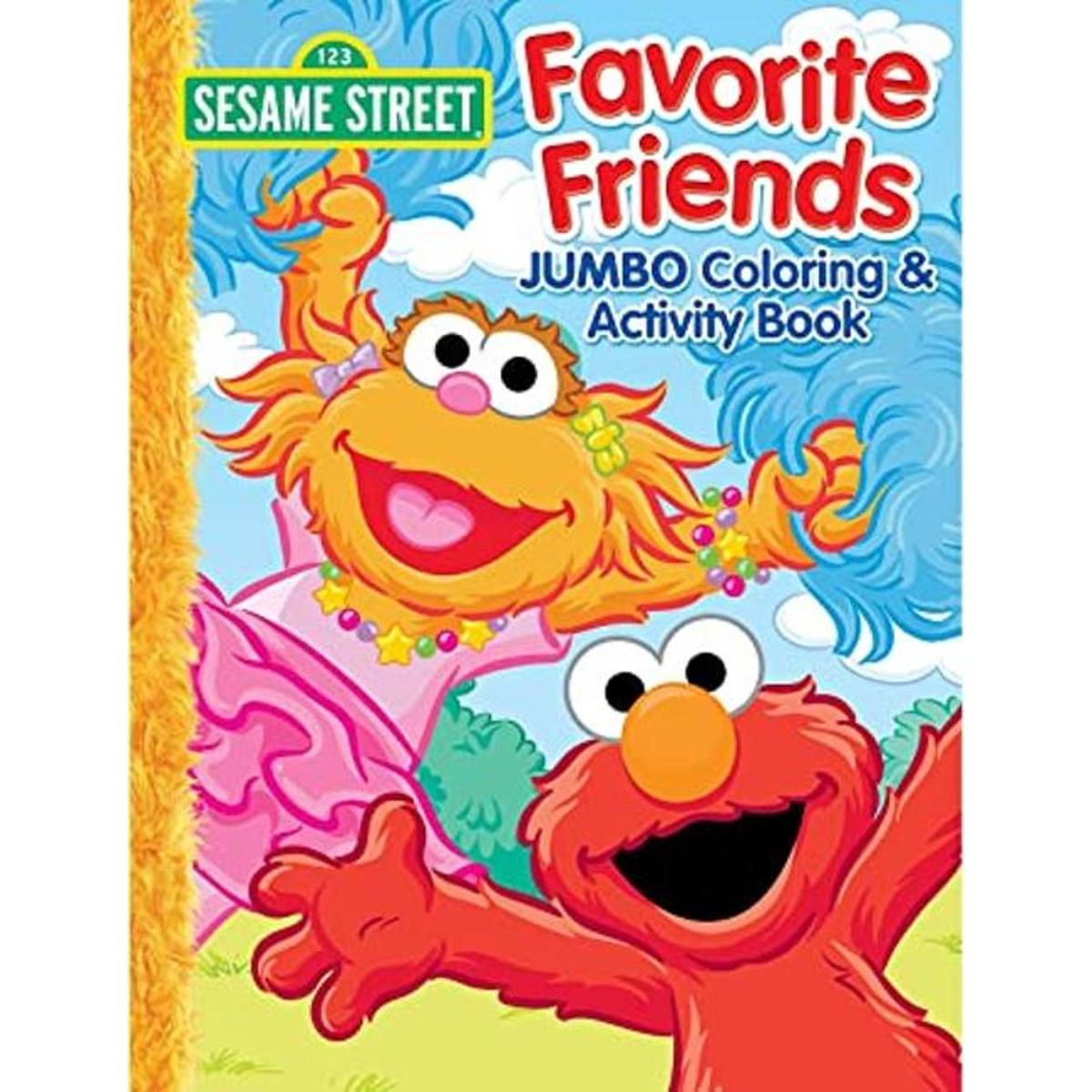 Bendon 41733 Libro de Plaza Sésamo para colorear y hacer