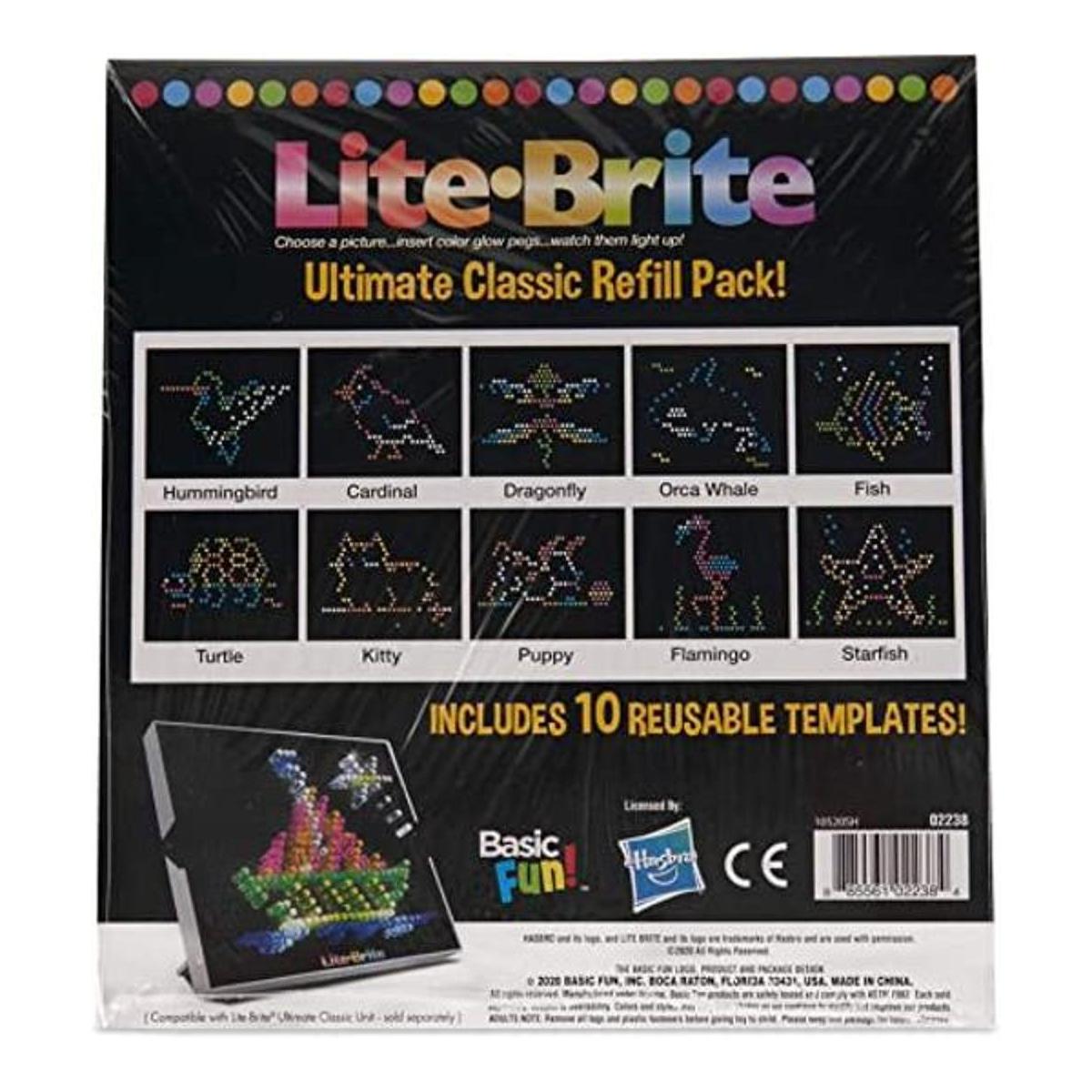Lite Brite Ultimate Classic Paquete de recambio Tema de