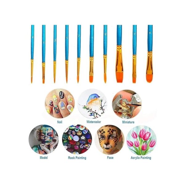 Soucolor Juego de pinceles de pintura acrílica 20 piezas