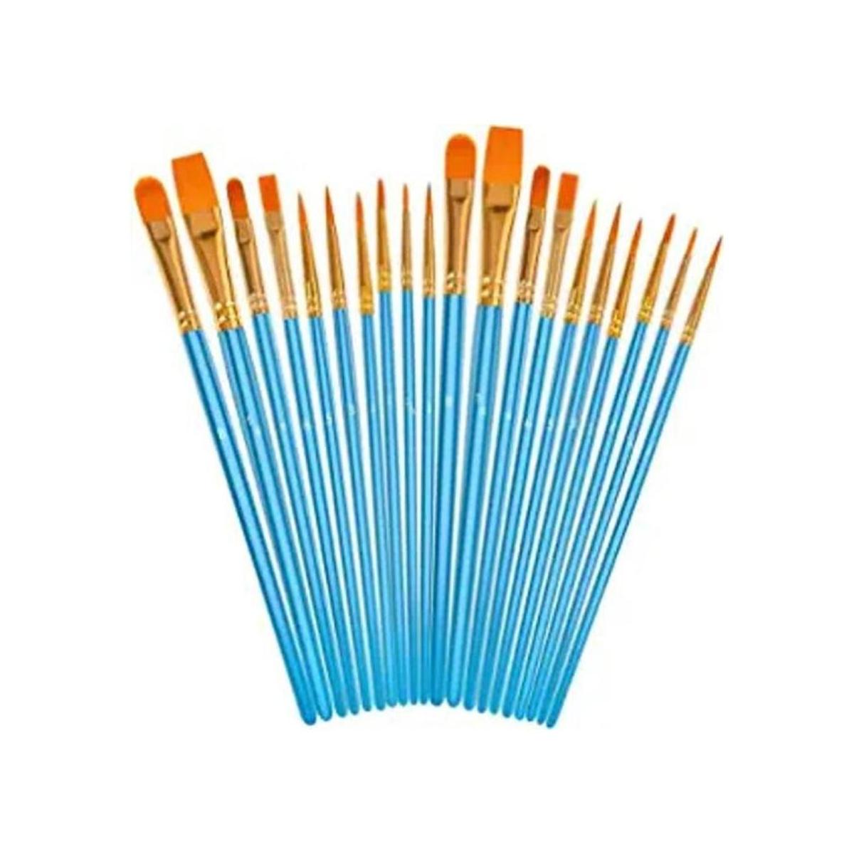 Soucolor Juego de pinceles de pintura acrílica 20 piezas