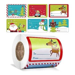 Cerlaza 250 etiquetas de regalo de Navidad para decoración