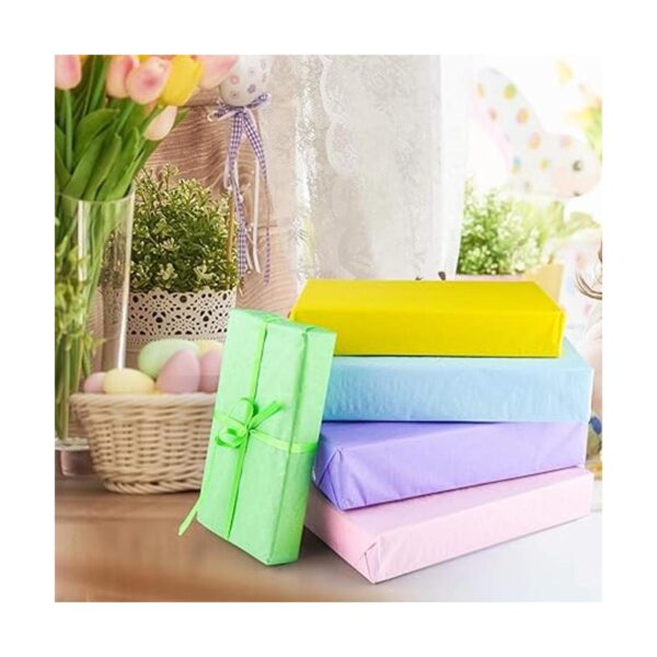 CHRORINE 60 hojas de papel de seda de Pascua multicolor