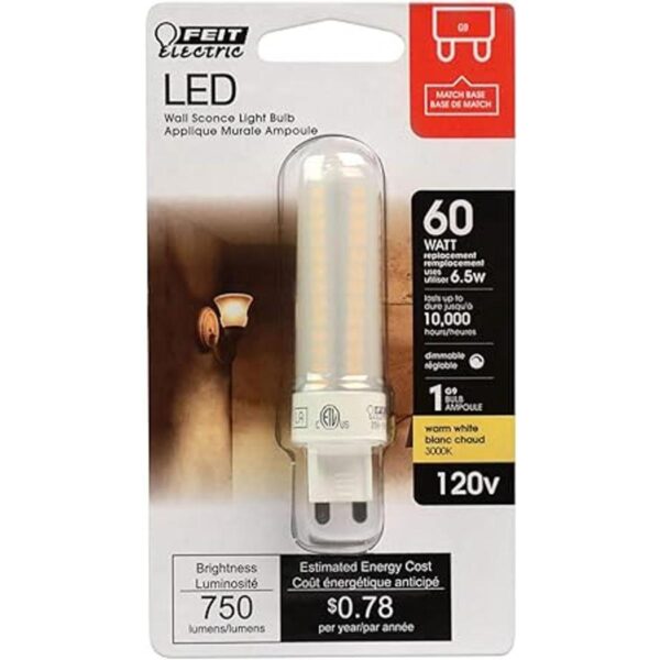 Feit Electric Bombilla LED T4 BP60G9830LED 6.5watts_2