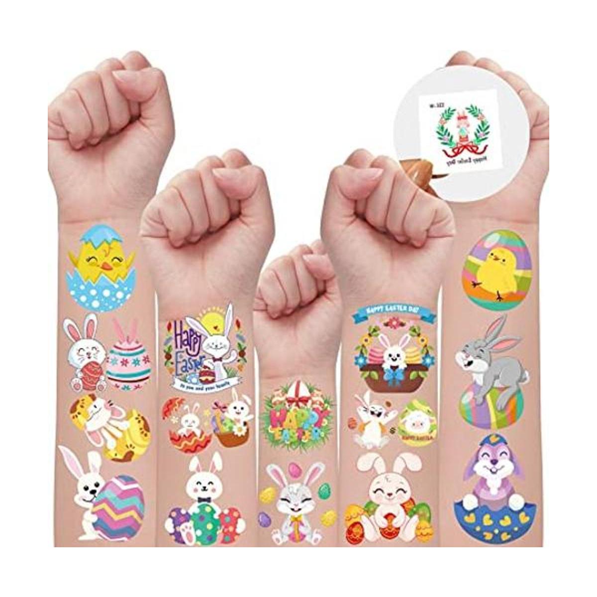 Partywind Tatuajes temporales de Pascua para fiestas de