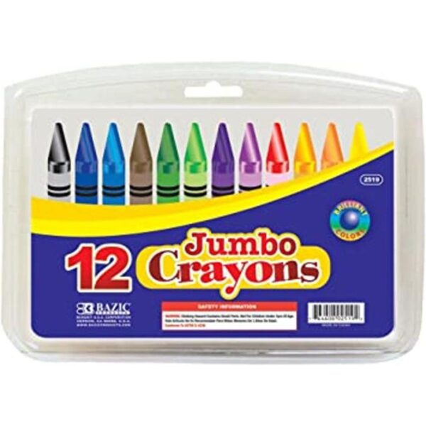 BAZIC 12 colores Premium calidad Jumbo Crayon_1