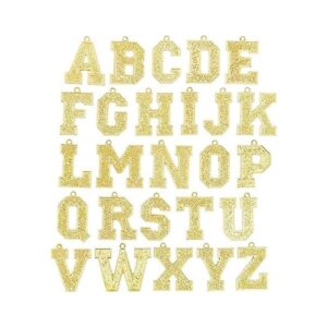 Colgante de letras doradas para hacer joyas y