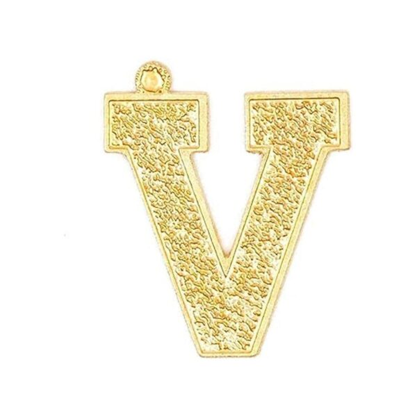 Colgante de letras doradas para hacer joyas y