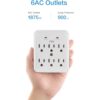 KMC 980 Joule adaptador de enchufe de pared de 6 salidas_3
