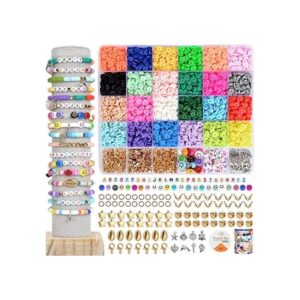 Dulzod Juego de 4800 cuentas de arcilla para hacer joyas_1