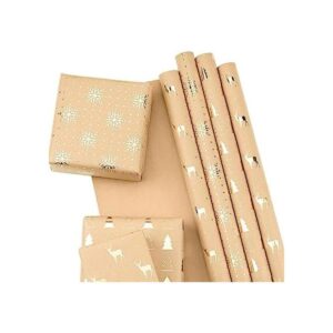 RUSPEPA 6 Hojas de papel de regalo papel de estraza_1