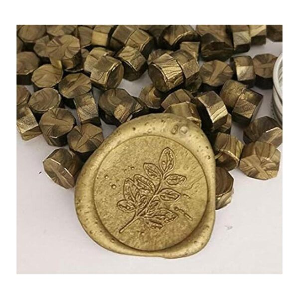 Gpeal 80 piezas de bronce metálico antiguo sello de cera