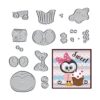 Troqueles de corte de pinginos de dibujos animados para_1