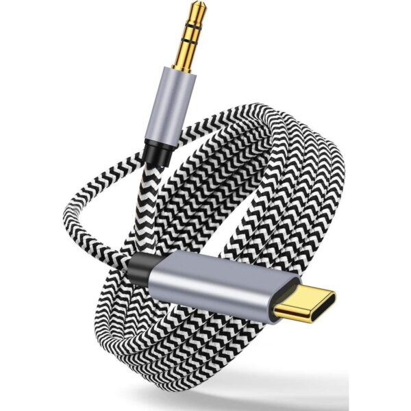 Cable auxiliar USB C a 0.138 in de 4 pies LecLooc de_1