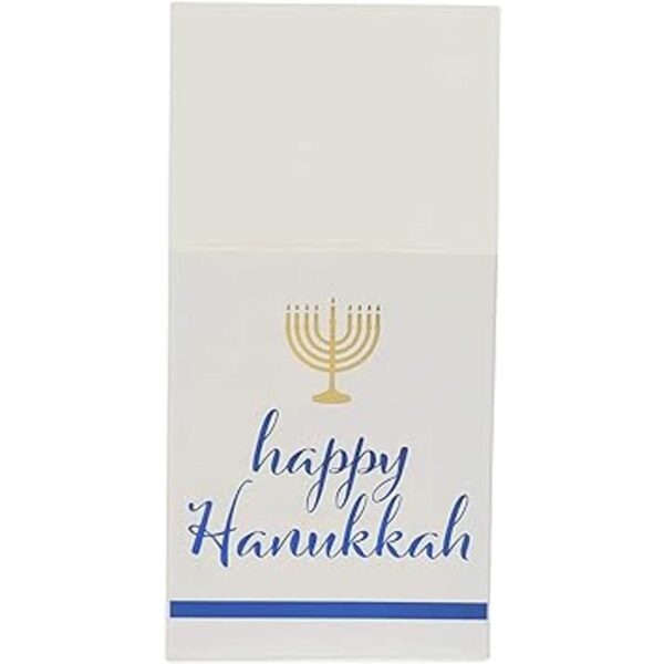 Happy Hanukkah Soporte para utensilios de papel para