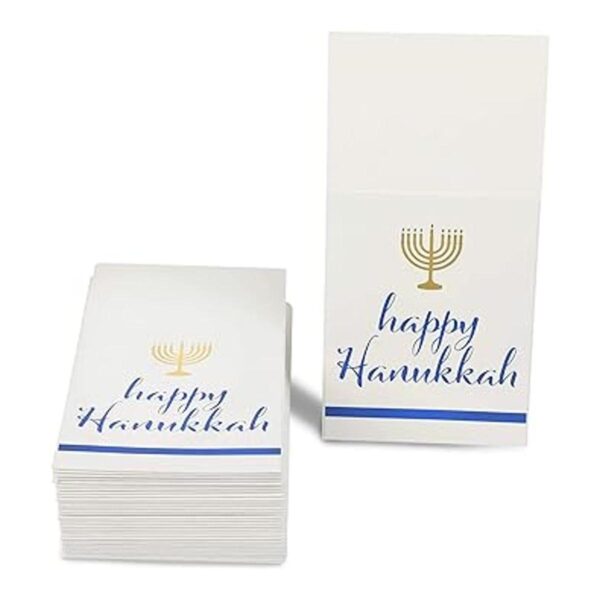 Happy Hanukkah Soporte para utensilios de papel para